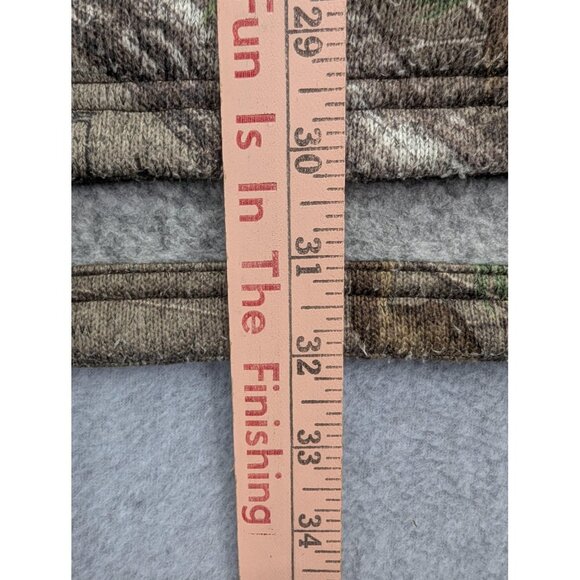 Scent Blocker Fleece Pullover Mens Medium Camo Quarter Zip Hunting S3 Green - Picture 8 of 12